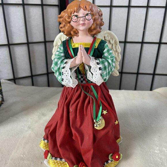 NIB Mary Engelbreit Kurt Adler Christmas Collection "Peace Angel" Fabrique Angel - Picture 1 of 7